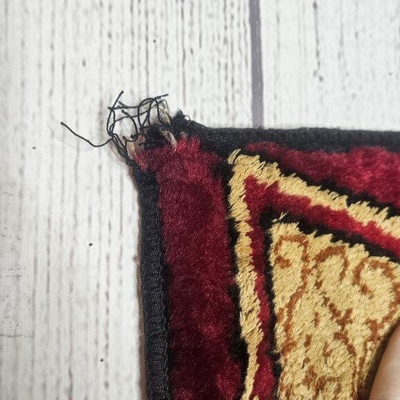 VTG Velvet Tapestry Leonardo DaVinci The Last Supper Wall Hanging, 37.5x19 - Picture 7 of 8